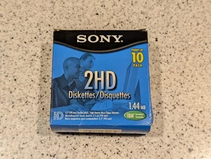 Disquettes Sony 2HD IBM formatées (1,44 Mo) 3,5'' - Pack de 8 disques - Photo 1/2
