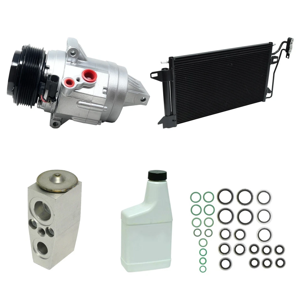 Kit de compresor y condensador de CA para Lincoln MKZ 2007-2009 V6 3,5 L OEM SP17 Foto 1 de 4