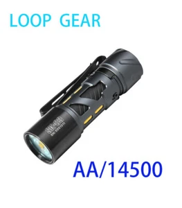 Loop Gear AA 14500 EDC Torcia 1000 Lumen con Luce Laterale /10 Modalità Grigio - Foto 1 di 12
