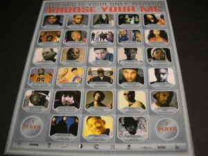 CHOOSE YOUR MC 1999 Promo Poster Ad MADD RAPPER 50 Cent DA BRAT Cypress Hill etc - Picture 1 of 1