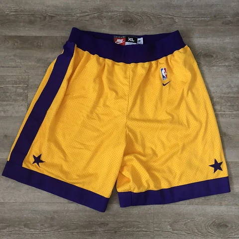 Vintage Nike Team Los Angeles Lakers NBA Team Issued Basketball Shorts - Size XL Cover