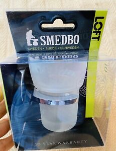 Smedbo Loft LK 343 wall mount frosted glass With Holder In Polished Chrome (70$)