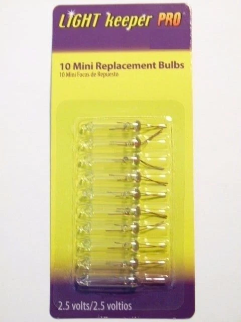 New 4 X 10 PK Light Keeper Mini Replacement Bulbs 2.5 Volt Clear - Image 1 of 1
