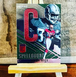 Jerry Rice 2021 Donruss Elite Green Spellbound C Parallel #S-C 49ers - Picture 1 of 1