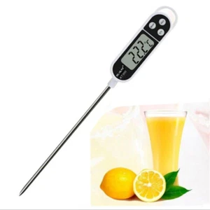 Digital Instant Read Meat Thermometer Kitchen Cooking Food Candy Milk BBQ Grill - Picture 1 of 12