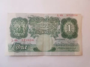 Catterns £1 Bank of England banknote L48 972834 - Picture 1 of 2