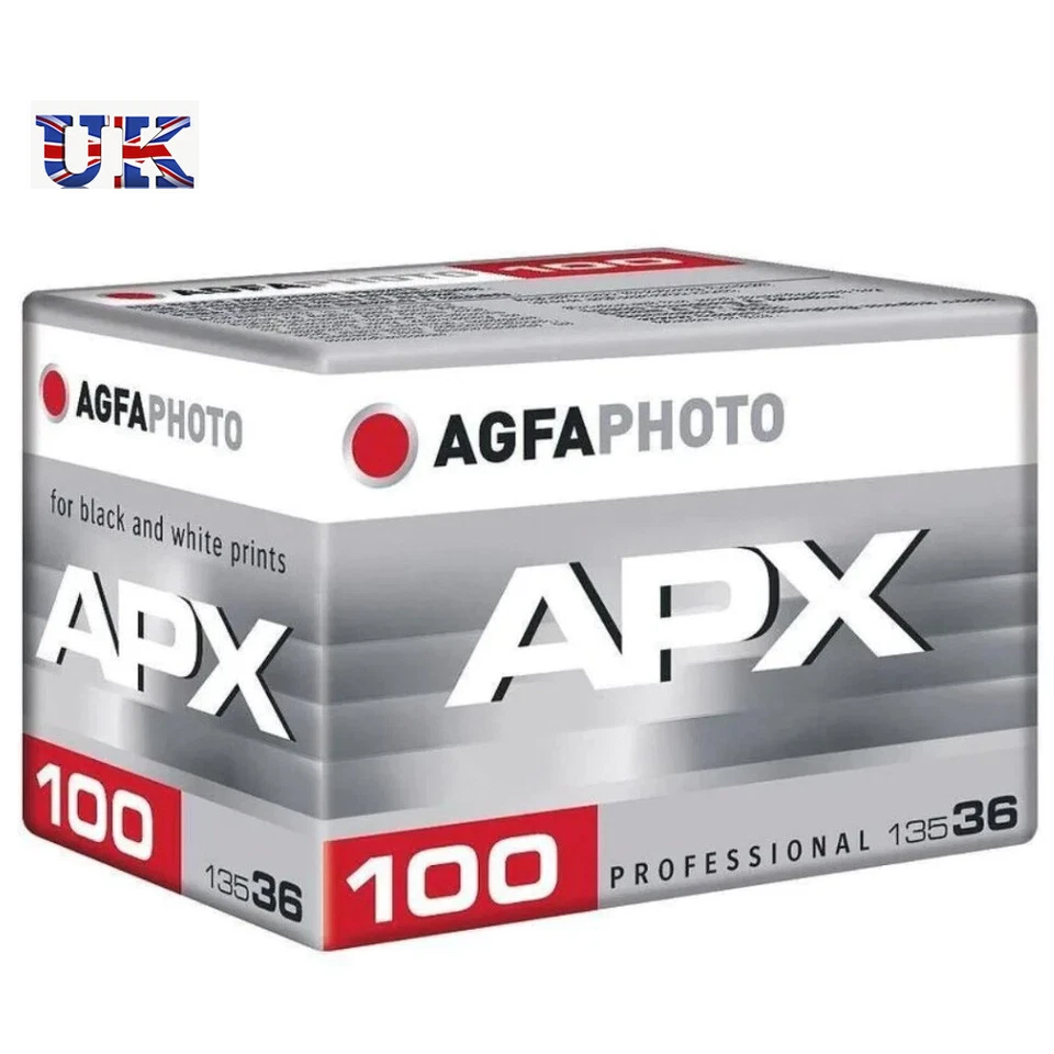 Agfa APX 100 35mm Black & White Film UK Cheapest 135 B&W Films AgfaPhoto - Image 1 of 1