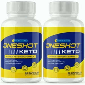 (2 Pack) OneShot Keto Capsules- Keto ACV Pills for Advanced Weight Loss - Picture 1 of 9