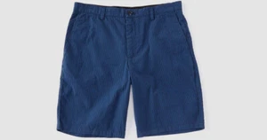 $198 Calvin Klein Mens Blue Classic Fit Stretch Chino Flat Front Shorts Size 40W - Picture 1 of 1