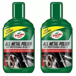 Schildkrötenwachs Ganzmetall Politur stellt Chrom Glanz Autos & Motorräder 2 x 300ml - Bild 1 von 1