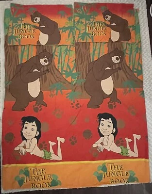 Vintage The Jungle Book Duvet Cover And 2 Pillow Cases Mowgli Baloo - Image 1 of 4
