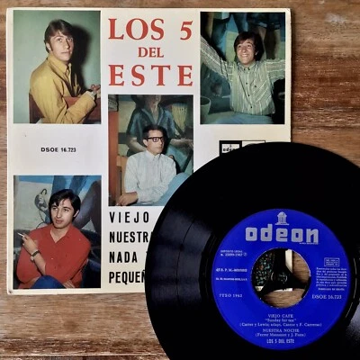 Los 5 Del Este ~ Viejo Cafe (Odeon DSOE 16.723) 1967 Spanish Vinyl EP Import - Image 1 of 4