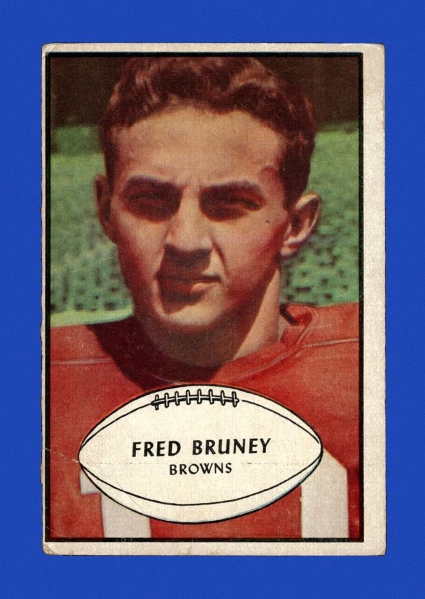1953 Bowman Set-Break # 49 Fred Bruney SP VG-VGEX (crease) *GMCARDS* - Image 1 of 2