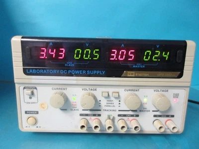 GW INSTEK GPS-3303 2 CANALES LABORATORIO LABORATORIO DC FUENTE DE ALIMENTACIÓN INSTRUMENTO DE BUENA VOLUNTAD Foto 1 de 4