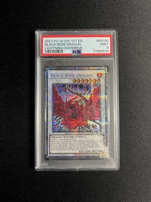 Black Rose Dragon (LIOV-EN100) – Starlight Rare – 1st Edition – PSA 9 Graded - Image 1 of 4