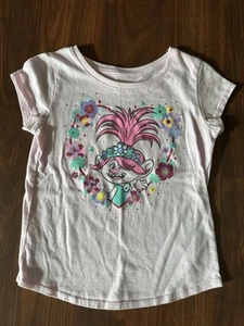 Jumping Beans Girls Character Trolls T-Shirt SZ 5T Pink - Picture 1 of 3
