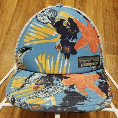Patagonia Hat Cap Adult Strapback Mesh Floral Duckbill Running Hiking - Image 1 of 4