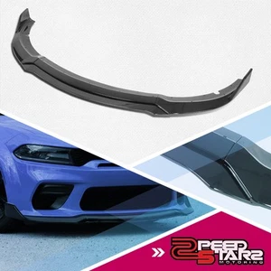 4Pc Gloss Black Front Bumper Lip Spoiler Splitter V2 for 15-20 Dodge Charger SRT - Picture 1 of 7