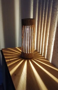 Tischlampe, Holz, Esche, LED, Deko, Geschenk, Handarbeit - Bild 1 von 6