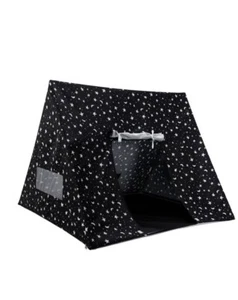 PILLOWFORT A FRAME TENT, BLACK STARS - Picture 1 of 3