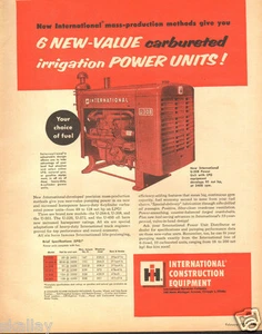 1957 LARGE Print Ad of International Harvester IH U308 Power Unit LPG - Picture 1 of 2