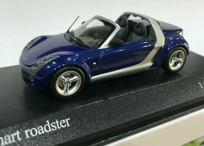 modellino Smart Roadster Cabrio Minichamps 1:43 Auto Sport Corsa Die-cast  Speed - Immagine 1 di 4