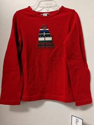 NEW Hartstrings Girls Size 6 6X Boutique Christmas  Holiday Red Shirt Top - Image 1 of 2