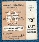 World Cup 1966 Quarter Final England Argentina / Original Ticket / Look Pictures