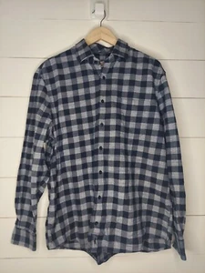 Johnnie-O Hangin' Out Men's Button-Down Cotton Blue Check Long Sleeve Shirt XL - Picture 1 of 10