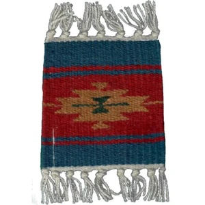 Montaña rusa de diseño suroeste de lana maya - 6"" x 6"" - ENVÍO GRATUITO - Imagen 1 de 1