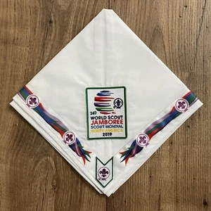 2019 Boy Scout World Jamboree Neckerchief (w Green Patch) :: New, Mint Condition - Picture 1 of 1