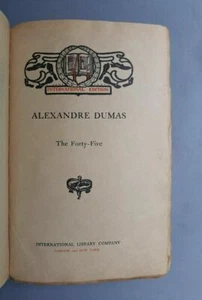 Alexandre Dumas. The Forty-Five. London 1890. Ex 118/250. 2 tomes in One Vol. - Picture 1 of 2