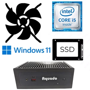 Lüfterloser Mini PC i5 7200U 8/16/32GB RAM 256/500GB NVME SSD Fanless NUC 7i5 - Afbeelding 1 van 24