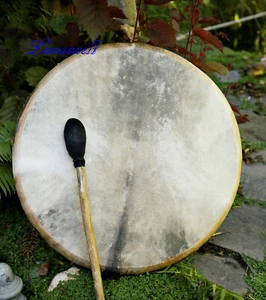 Schamanentrommel Rahmentrommel Ø ca.50 cm mit Schlegel - Bild 1 von 2