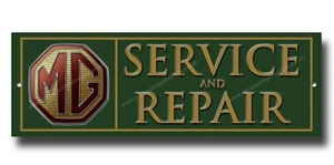 SIGNO DE METAL MG SERVICIO Y REPARACIONES.(GARAJE MORRIS), AUTOS DEPORTIVOS BRITÁNICOS CLÁSICOS. - Imagen 1 de 2