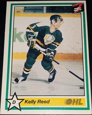 1990-91 7th Inning Sketch OHL Kelly Reed London Knights #141