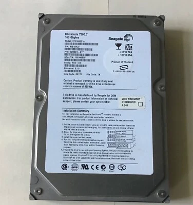 160 GB Festplatte voll funktionsfähig und bereits formatiert ohne Gehäuse - Bild 1 von 3