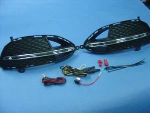 LED Daytime Running Light + Marquee System 2014-16 Mercedes W212 Blue Efficiency - Picture 1 of 7