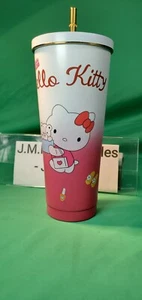 Sanrio Cute Hello Kitty Water Cup With Straw Lovely Kuromi My Melody... - Picture 1 of 12