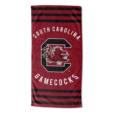 South Carolina Gamecocks Stripes Beach Towel Cover
