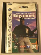 Frank Thomas Big Hurt Baseball (Sega Saturn, 1996) *Complete & Works Great*