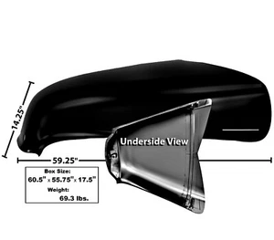 1947 1948 1949 1950 1951 52 1953 Chevy Truck Hood Panel No Channel CenterMolding - Picture 1 of 4