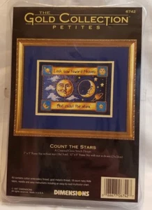 Dimensions Gold Collection Petites Count the Stars Cross Stitch Kit 6742 New - Picture 1 of 6