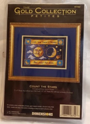 Dimensions Gold Collection Petites Count the Stars Cross Stitch Kit 6742 New - Image 1 of 4