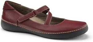 Vionic with Orthaheel Technology Women's Judith Flat Mary Jane, Merlot, 5 NEW - Picture 1 of 6