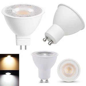 Dimmable LED Spotlight Bulbs 7W GU10 MR16 220V 12V Equivalent 60W Halogen Lamps - Picture 1 of 23