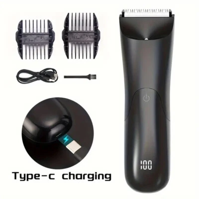 Manscape Groin Hair Trimmer for Men's Electric Ball Trimmer Wet/Dry Body Shaver - Image 1 of 4