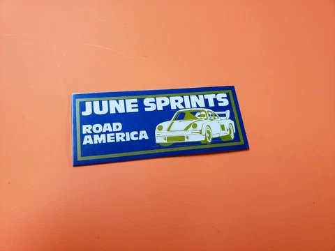 Road America 1978 Dash Plaque June Sprints Road Races, Elkhart Lake Wis Porsche Cover