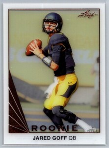 2016 LEAF CLEAR ACETATE RETRO #13 JARED GOFF RC DETROIT LIONS 