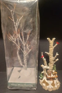 Department Dept 56 Winter Birch Tree/Birch Tree Cluster W/Mailboxes Lot - Picture 1 of 5